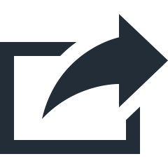 Icon of an arrow pointing outside of a rectangle that indicates the user will be leaving the website.