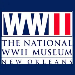 Logo of The National WWII Museum in New Orleans.