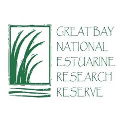 Great Bay National Estuarine Research Reserve logo with marsh grass illustration.