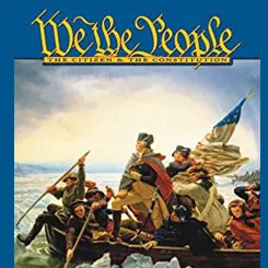 Book cover of We the People: The Citizen & the Constitution, featuring the famous painting "Washington Crossing the Delaware"
