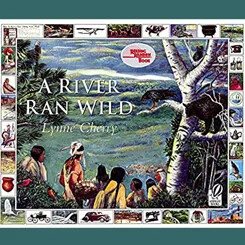 Book cover of A River Ran Wild, showing people by a river.
